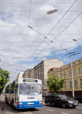 Sterowiec Skyship 600 reklamujacy portal Allegro.pl...