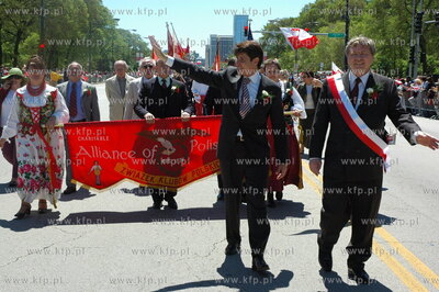 USA. Chicago. Parada 3-majowa zorganizowana przez Polonie....