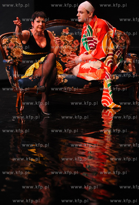 Gdansk. Teatr Wybrzeze. Proba przedstawienia Eva Peron...