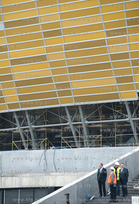 Gdansk. Stadion PGE Arena. Nieoficjalna wizyta premiera...