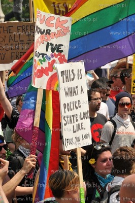 Chicago. Manifestacja przedstawicieli ruchu Okupuj...
