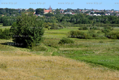 Zukowo. Panorama od strony drogi Otomino-Zukowo. 29.08.2012...