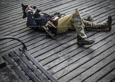 Gdansk. Wyspa Olowianka. Do abordazu - rekonstrukcja...