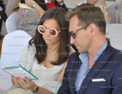 Sopot. Hipodrom. Zawody CSIO. Zaproszeni goscie. Nz...