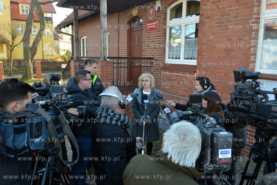 Konferencja prasowa przed prokuratura rejownowa w Wejherowie...