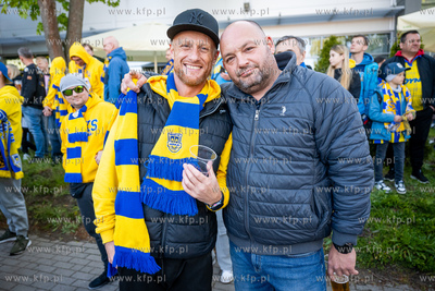 Betclic 1 Liga: Arka Gdynia - GKS Tychy. Na zdjęciu...