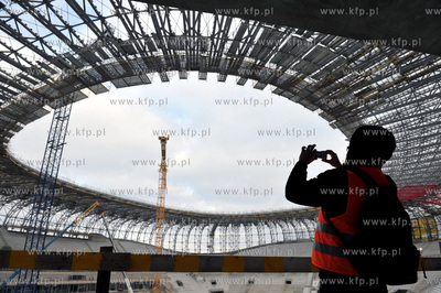 Budowa stadionu PGE Arena w Gdansku.
24.01.2011
Fot....