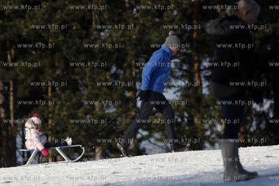 Sanki w Parku Ronalda Reagana w Gdansku.
19.01.2014
fot....