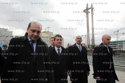 Wizyta premiera Francji  Manuela Vallsa w Gdańsku....