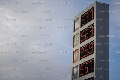 Stacja paliw LOTOS na ul. Beethovena na Gdańskim Suchanienie....