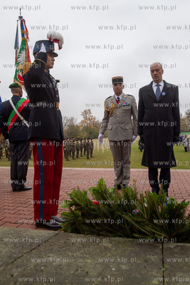 Wojskowy Cmentarz Francuski w Gdańsku. Uroczystości...