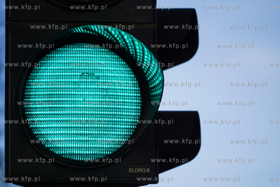 Sygnalizacja świetlna. Zielone światło. 17.01.2025...