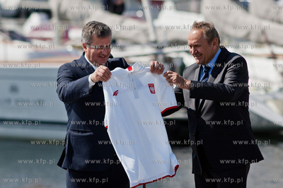 Sopot - molo. Przystan Jachtowa. Uroczystosc slubowania...