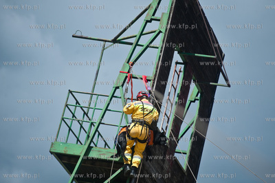 Gdansk Oliwa. Jednostka Strazy Pozarnej przy ul. Beniowskiego....