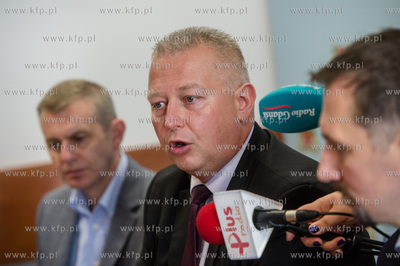 Gdansk. Urzad Miasta. Konferencja prasowa dotyczaca...