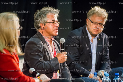 Gdynia. Festiwal Filmow w Gdyni. Spotkanie ze Slawomirem...