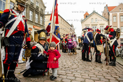 Tczew. Plac Hallera. Piata inscenizacja historyczna...