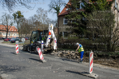 Gdansk. Wrzeszcz. Pierwszy dzien rementu ulicy Sobieskiego.
05.04.2016
fot....