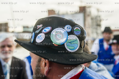 Gdańsk. Przywitanie członków Bractwa Flisackiego...