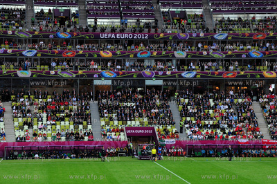 Gdansk, PGE ARENA. Mecz EURO 2012 grupy C, Hiszpania...