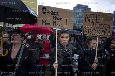 Gdańsk, Plac Solidarności. Czarny Protest, czyli...