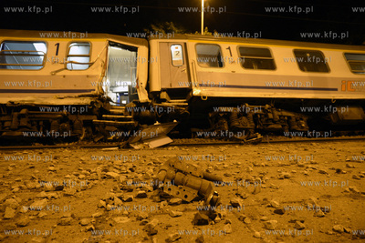 Wypadek kolejowy w Smetowie Granicznym kolo Kwidzyna....