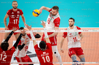 Turniej towarzyski siatkówki w Ergo Arenie. Mecz Polska...