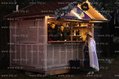 Przedpremierowy pokaz iluminacji w Lumina Park na terenie...