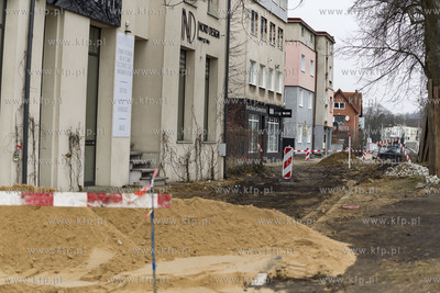Budowa  międzynarodowej trasy rowerowej R-10, w Gdyni....