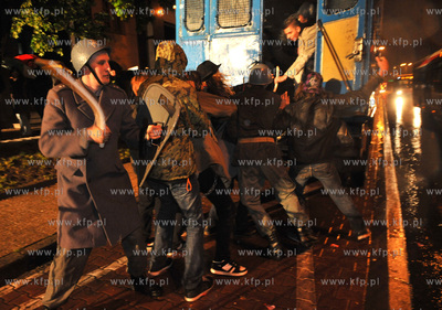 Noc Muzeow w Gdansku. Przed wystawa Drogi do Wolnosci...