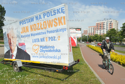 Kampania wyborcza do Europarlamentu 2009. Nz bilbord...