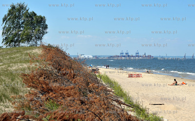 Plaza w Gdansku Gorkach Zachodnich na Zatoka Gdanska.....