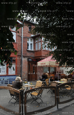 Gdansk Oliwa. Cafe Delfin na ul. Opata Jacka Rybinskiego....