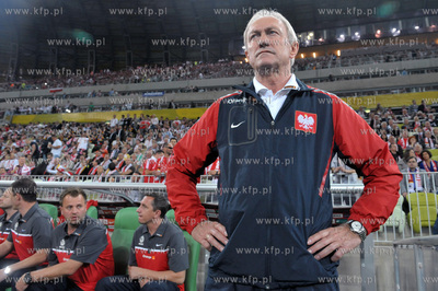 Gdansk. Stadion pilkarski PGE Arena. Mecz towarzyski...