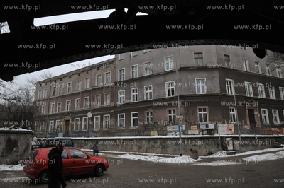 Gdansk Dolny Wrzeszcz.  Ul. Biala i Wajdeloty, 28.01.2013...