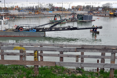 Prace na budowie Muzeum II Wojny Swiatowej w Gdansku....