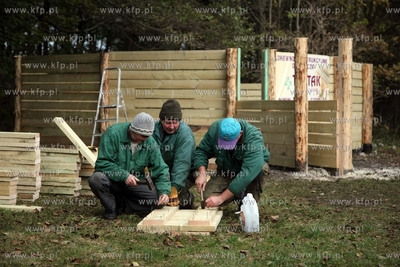 Gdansk. Park Reagana. Montaż odlowni dzikow.
05.11.2012
fot....