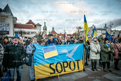 Sopot: Solidarnie z Ukrainą. Wiec poparcia dla narodu...