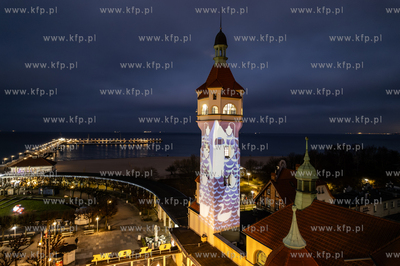 Nowa identyfikacja wizualna Sopotu. Nz. mapping na...