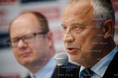 Gdansk. Hotel Mercure. Konferencja prasowa poprzedzajaca...