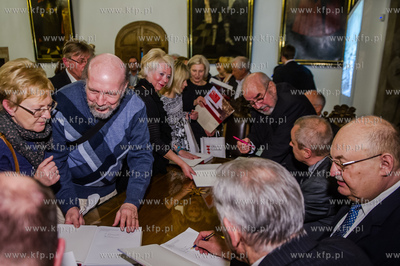 Gdansk. Wielka Sala Wety Ratusza Glownego Miasta. Promocja...