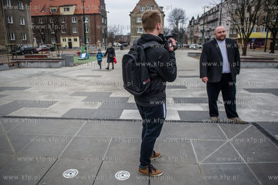 Gdansk. Nowy Port. Plac pralata Jana Gustkowicza. Kandydaci...