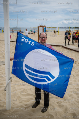 Gdansk. Brzezno. Prezydent Gdanska Pawel Adamowicz...