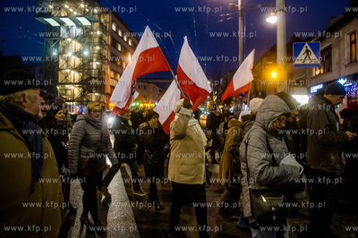 Gdynia. Strajk Obywatelski Komitetu Obrony Demokracji...