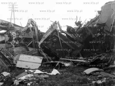 Tragiczna katastrofa kolejowa pod Koscierzyna. Jadacy...
