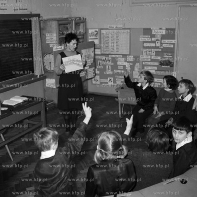 Zajecia w szkole podstawowej w Gdańsku. 
03.1969
0002016z_marzec1969
Fot....
