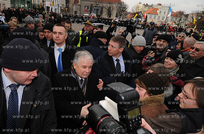Wizyta prezydenta Lecha Kaczynskiego w Wejherowie....