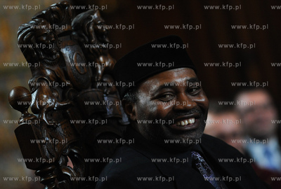 Gdansk. Dwor Artusa. Wreczenie Medali sw. Wojciecha...