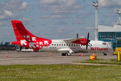 Gdansk, Rebiechowo. Nz. ATR linii OLT Express. 14.05.2012...