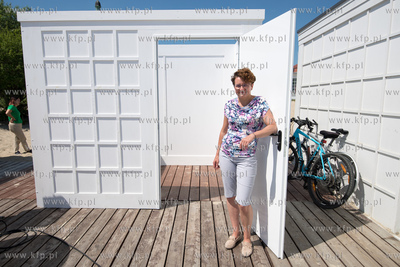 Sopot, Plaża. Wejście nr 23. Udogodnienia dla osób...